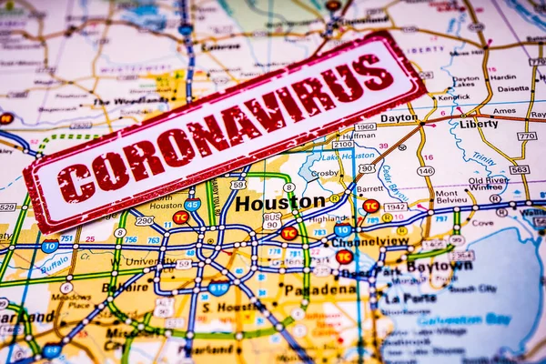 Houston Quarantine Covid Coronavirus — Stock Photo, Image