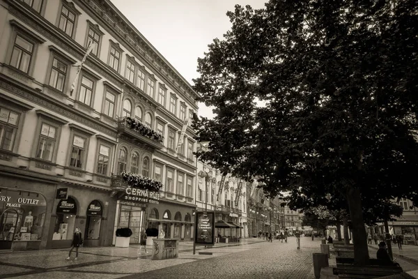 Ruas Bonitas Arquitetura Outono Praga — Fotografia de Stock