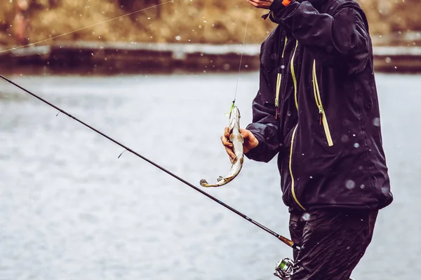 Pêche Brochet Sur Lac Loisirs Pêche — Photo