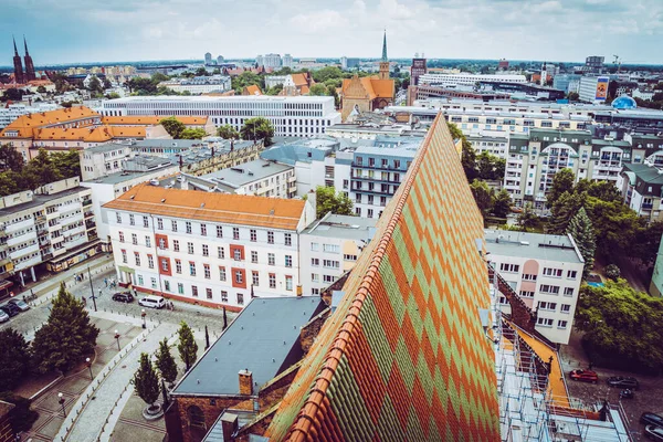 Wroclaw Polsko Června 2019 Wroclaw Domy Ulice Města Wroclaw Cityscape — Stock fotografie