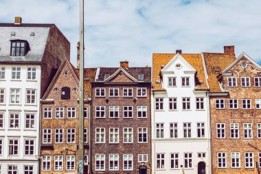 Kopenhag, Danimarka - 16 Temmuz 2019. Kopenhag Şehri, Danimarka, İskandinavya. Güzel bir yaz günü