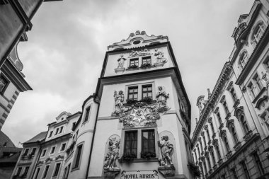 Güz Prag 'ın güzel sokakları ve mimarisi