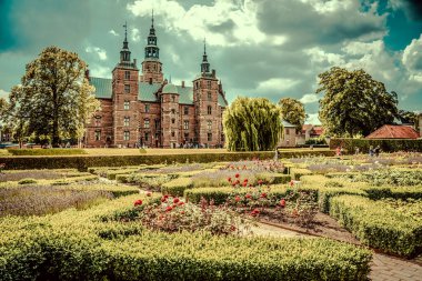 Kopenhag 'daki Güzel Rosenborg Kalesi