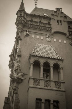 Güz Prag 'ın güzel sokakları ve mimarisi