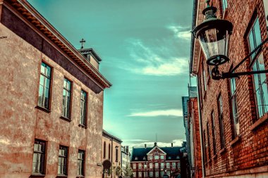 Kopenhag Şehri, Danimarka, İskandinavya. Güzel bir yaz günü