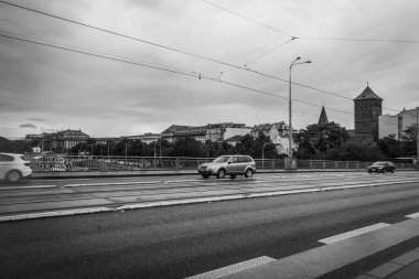 Güz Prag 'ın güzel sokakları ve mimarisi