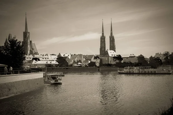 Magnifique Architecture Églises Wroclaw — Photo