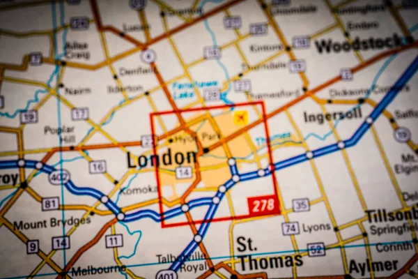 Londres Mapa Viajes Fondo — Foto de Stock