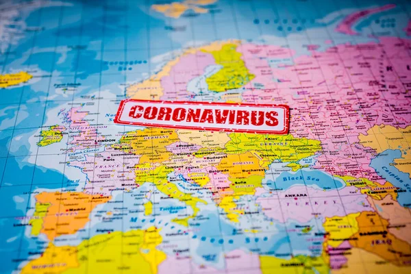 Europe Coronavirus Covid Danger — Stock Photo, Image