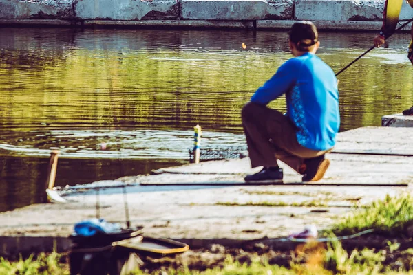 Vissen Toernooi Recreatie Natuur Achtergrond — Stockfoto