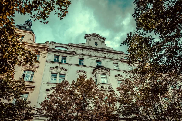 Gyönyörű Utcák Építészet Ősz Prága — Stock Fotó