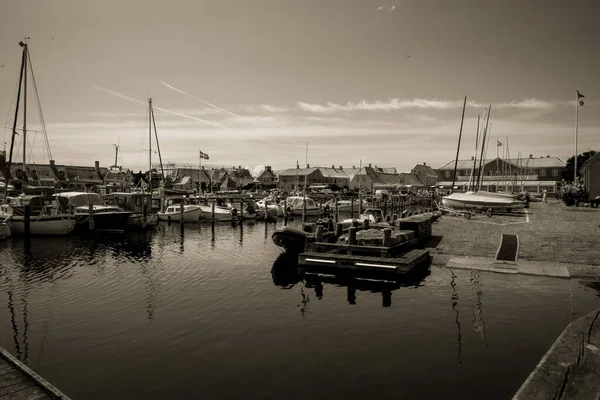 Piękny Duński Port Jachtami — Zdjęcie stockowe