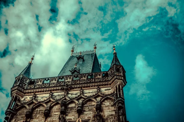 Beautiful Streets Architecture Autumn Prague — Stock Photo, Image