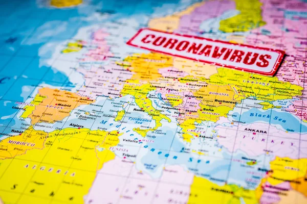 Europe Coronavirus Covid Danger — Stock Photo, Image