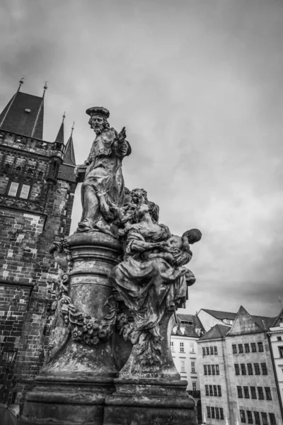 Güz Prag Güzel Sokakları Mimarisi — Stok fotoğraf