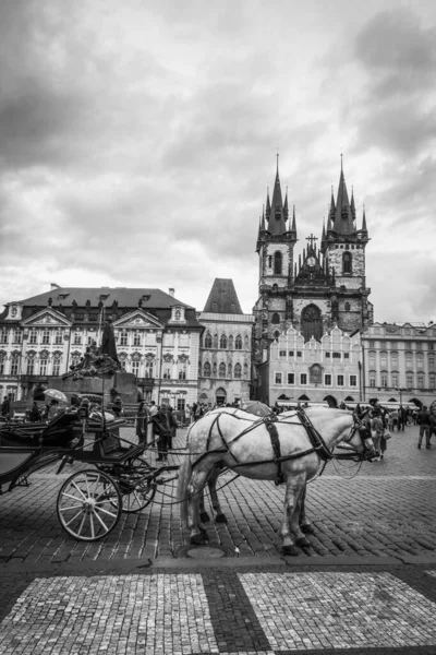 Krásné Ulice Architektura Podzimu Praha — Stock fotografie