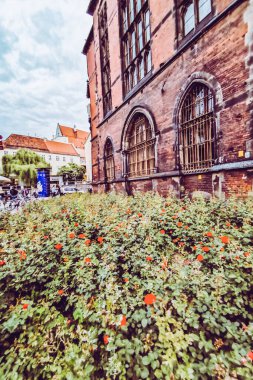 Antik Avrupa şehrinin sokakları ve meydanları