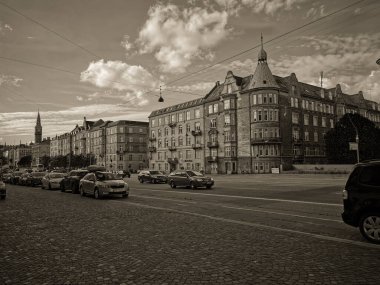 Kopenhag yazı. Güzel mimari seyahat geçmişi.