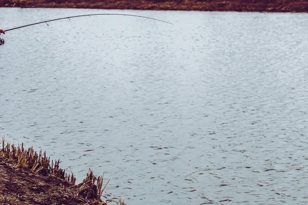 Pesca Lúcio Lago Recreação Pesca — Fotografia de Stock