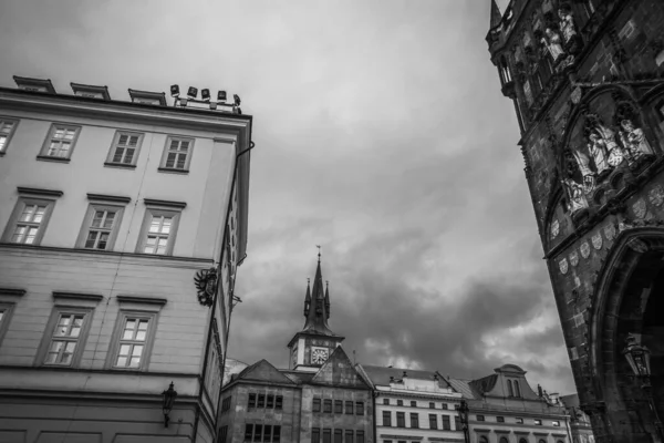 Prachtige Straten Architectuur Van Herfst Praag — Stockfoto