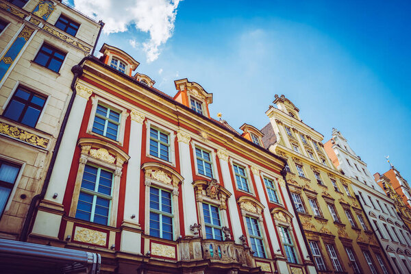 The beautiful, picturesque center of Wroclaw