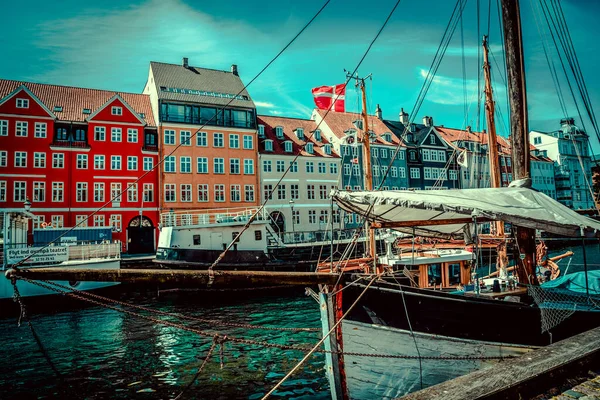 Kaunis Kööpenhamina Arkkitehtuuri Matkustaa Ympäri Kööpenhamina — kuvapankkivalokuva