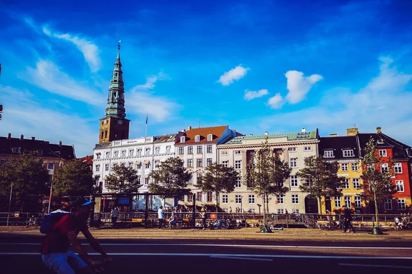 Straten Attracties Van Kopenhagen Een Reis Naar Kopenhagen — Stockfoto