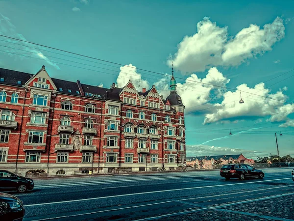 Copenhagen Lato Piękna Architektura Podróży Tło — Zdjęcie stockowe