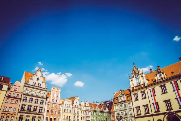 Wroclaw 'ın güzel, resimsi merkezi