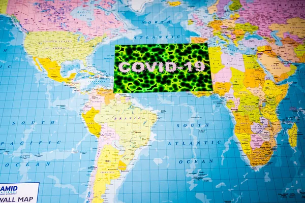 World Coronavirus Covid Karantenerbakgrunn – stockfoto