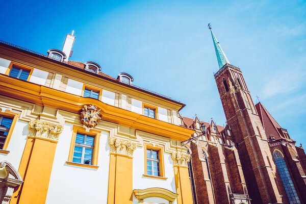 Beautiful churches of Wroclaw. Attractions, travel in Europe