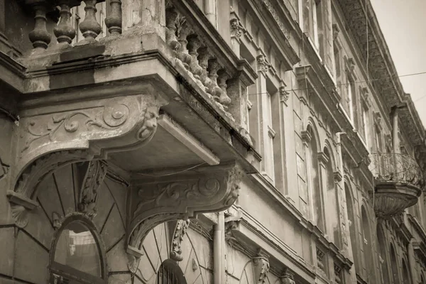 Magnífica Arquitetura Inverno Lviv Ruas — Fotografia de Stock