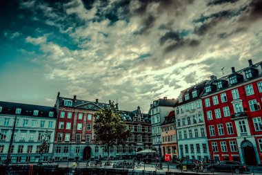 Kopenhag Şehri, Danimarka, İskandinavya. Güzel bir yaz günü