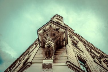 Güz Prag 'ın güzel sokakları ve mimarisi