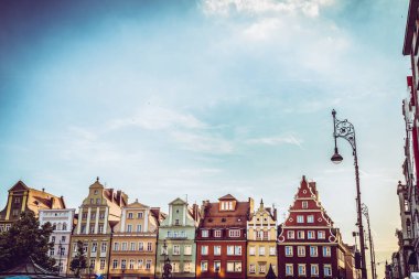 Wroclaw 'ın muhteşem, güzel sokakları