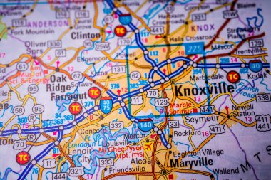 Knoxville ABD haritasında