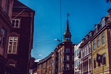 Kopenhag Şehri, Danimarka, İskandinavya. Güzel bir yaz günü