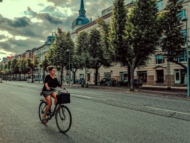Kopenhag yazı. Güzel mimari seyahat geçmişi.