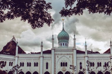 Kopenhag 'daki güzel yeşil park