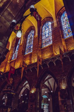 Antik Avrupa şehrinin sokakları ve meydanları