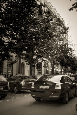 Güz Prag 'ın güzel sokakları ve mimarisi