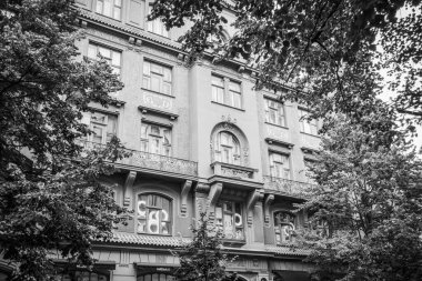 Güz Prag 'ın güzel sokakları ve mimarisi