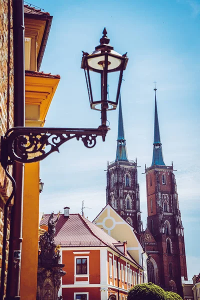 Piękne Kościoły Wrocławia Atrakcje Turystyczne Podróże Europie — Zdjęcie stockowe