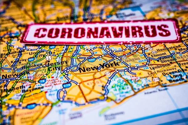 Нью Йорк Карантине Коронавирус — стоковое фото