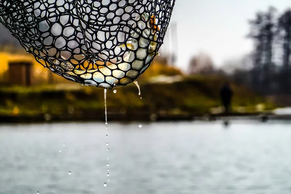 湖での釣り — ストック写真