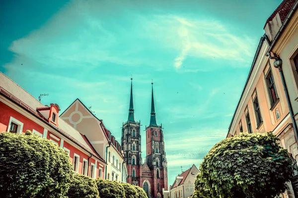 Architektura Starého Polského Města Vratislav — Stock fotografie