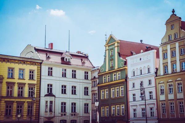 Hermoso Pintoresco Centro Wroclaw — Foto de Stock