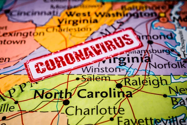 Virginia Coronavirus Covid Fondo Asistencia Sanitaria — Foto de Stock
