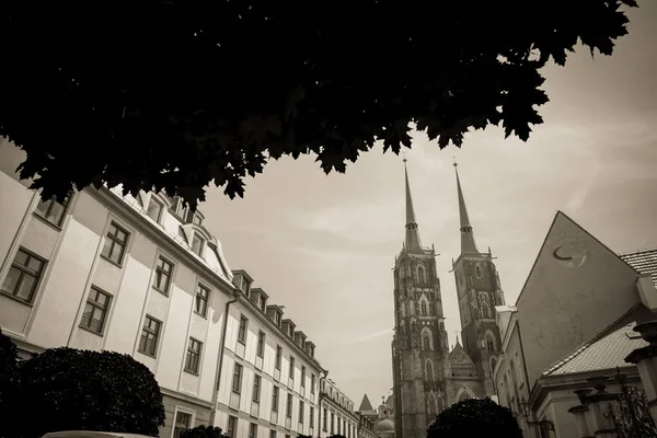 Magnifique Architecture Églises Wroclaw — Photo