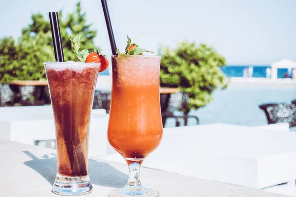 Sahil Resort Bar Kokteyller — Stok fotoğraf